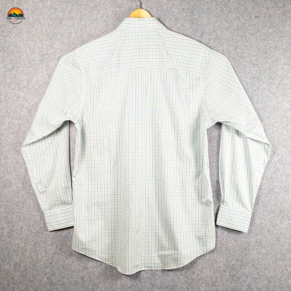 Kenneth Cole Reaction Dress Shirt Green Regular Fit Long Sleeve Men's 15-15.5 - Picture 2 of 10